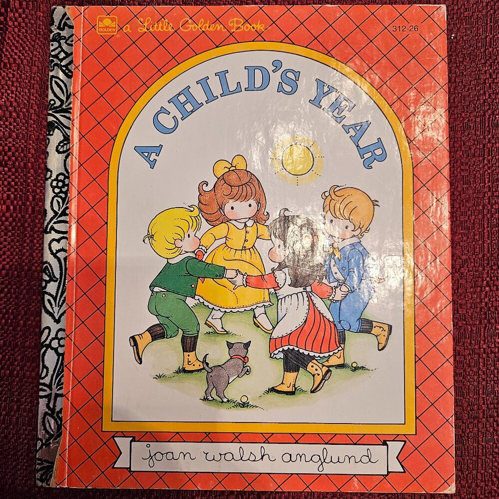 A Child's Year - Little Golden Book - Joan Walsh Anglund - Hard Cover Book